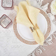 5 Metallic Butterfly Napkin Rings - Gold NAP_RING11_GOLD