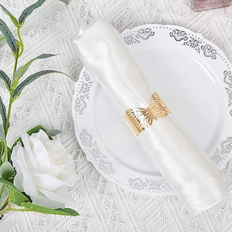 5 Metallic Butterfly Napkin Rings - Gold NAP_RING11_GOLD