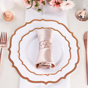 5 Metallic Geometric Napkin Rings