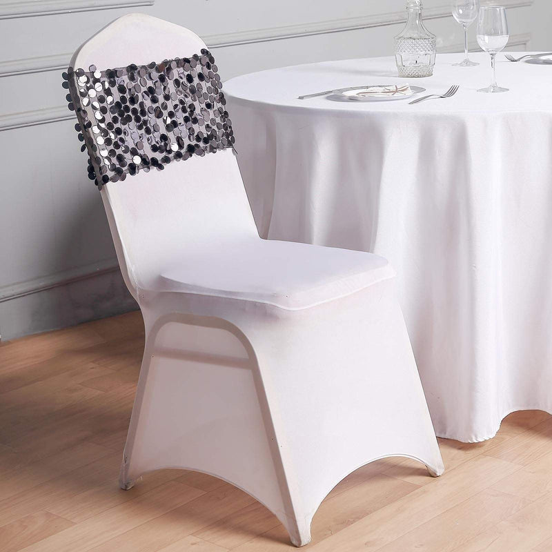 5 pcs 10" wide Large Payette Sequined Chair Sashes