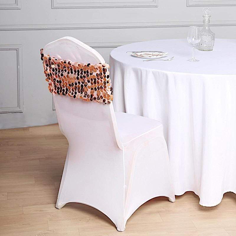 5 pcs 10" wide Large Payette Sequined Chair Sashes