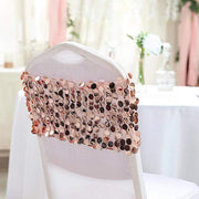 5 pcs 10" wide Large Payette Sequined Chair Sashes
