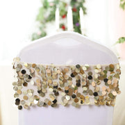 5 pcs 10" wide Large Payette Sequined Chair Sashes