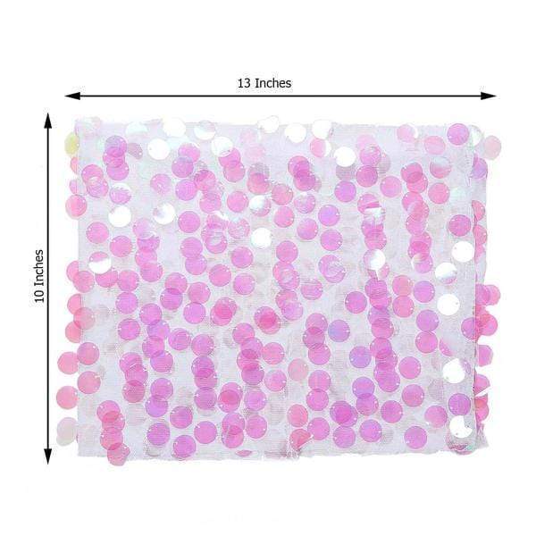 5 pcs 10" wide Large Payette Sequined Chair Sashes