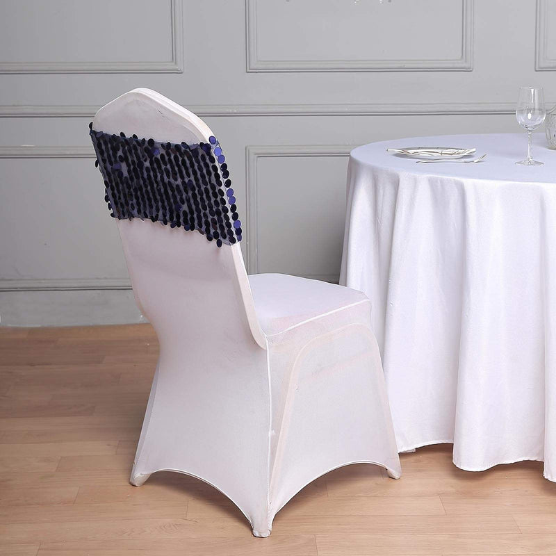 5 pcs 10" wide Large Payette Sequined Chair Sashes
