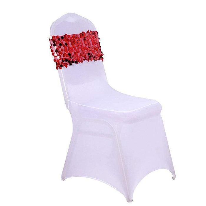 5 pcs 10" wide Large Payette Sequined Chair Sashes