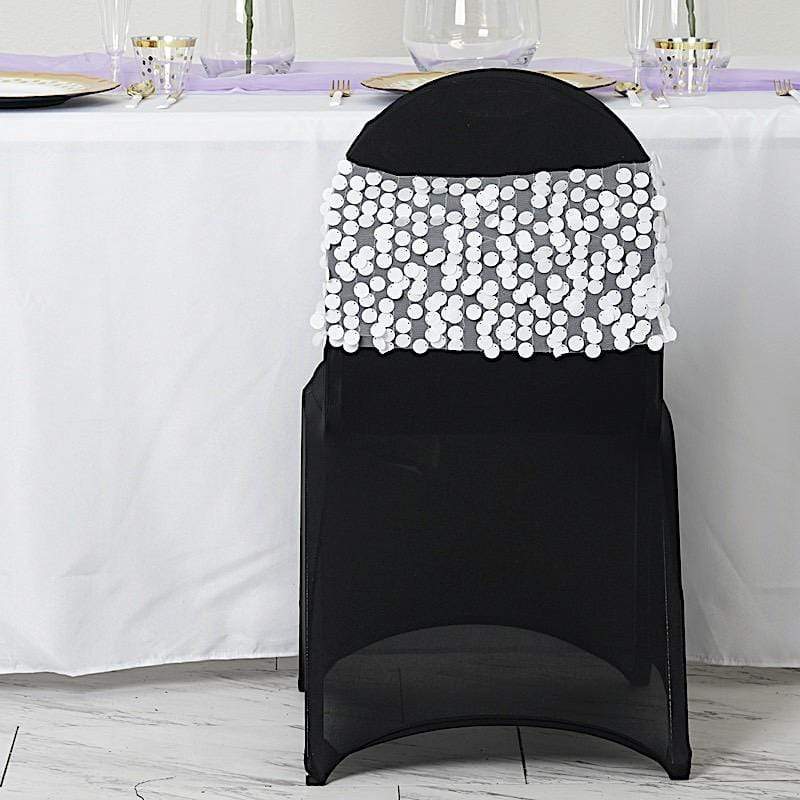 5 pcs 10" wide Large Payette Sequined Chair Sashes