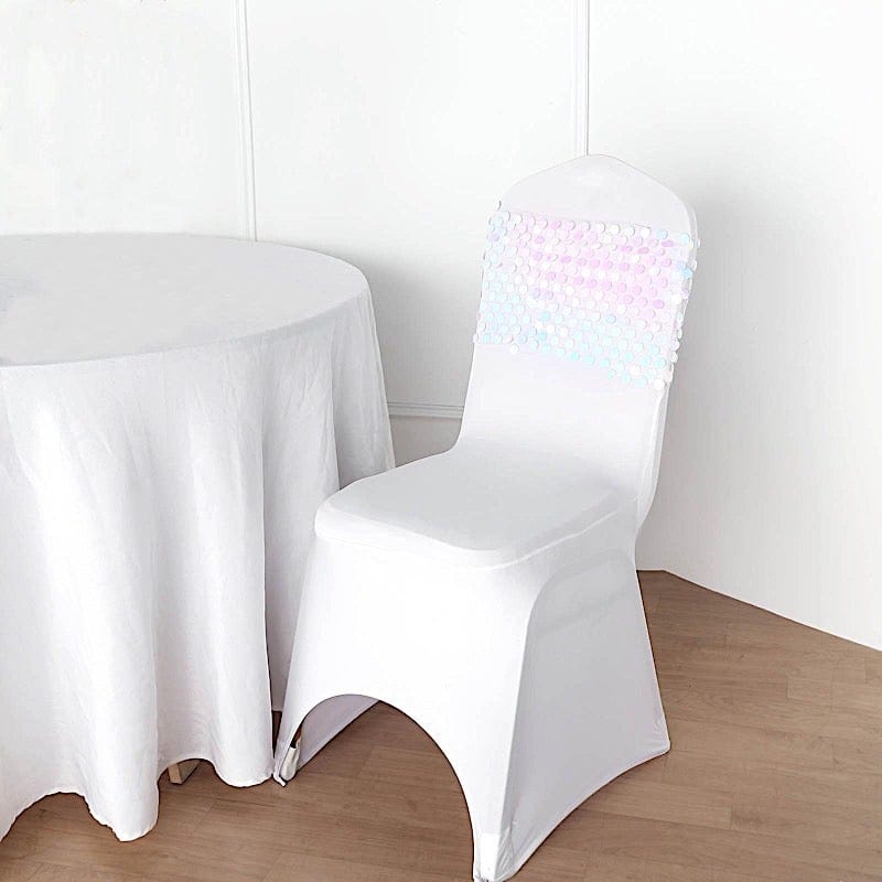 5 pcs 10" wide Large Payette Sequined Chair Sashes