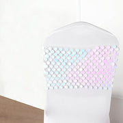 5 pcs 10" wide Large Payette Sequined Chair Sashes