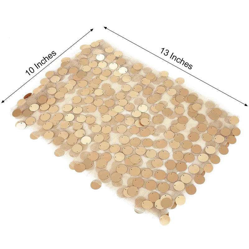 5 pcs 10" wide Large Payette Sequined Chair Sashes