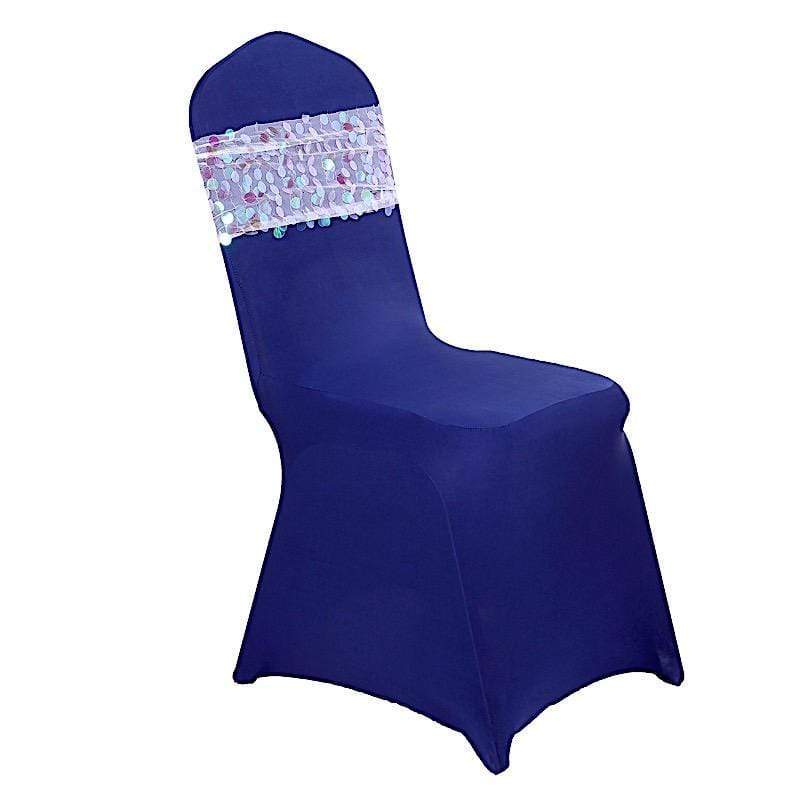 5 pcs 10" wide Large Payette Sequined Chair Sashes SASH_71_ABW