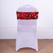 5 pcs 10" wide Large Payette Sequined Chair Sashes SASH_71_RED