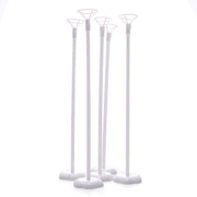 5 pcs 17" tall Balloon Sticks Column Flower Stand Holders - White BLOON_STAND04_16