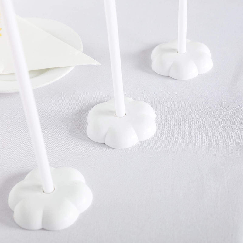 5 pcs 17" tall Balloon Sticks Column Flower Stand Holders - White BLOON_STAND04_16