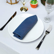 5 pcs 17" x 17" wide Faux Denim Polyester Napkins - Dark Blue NAP_DENM