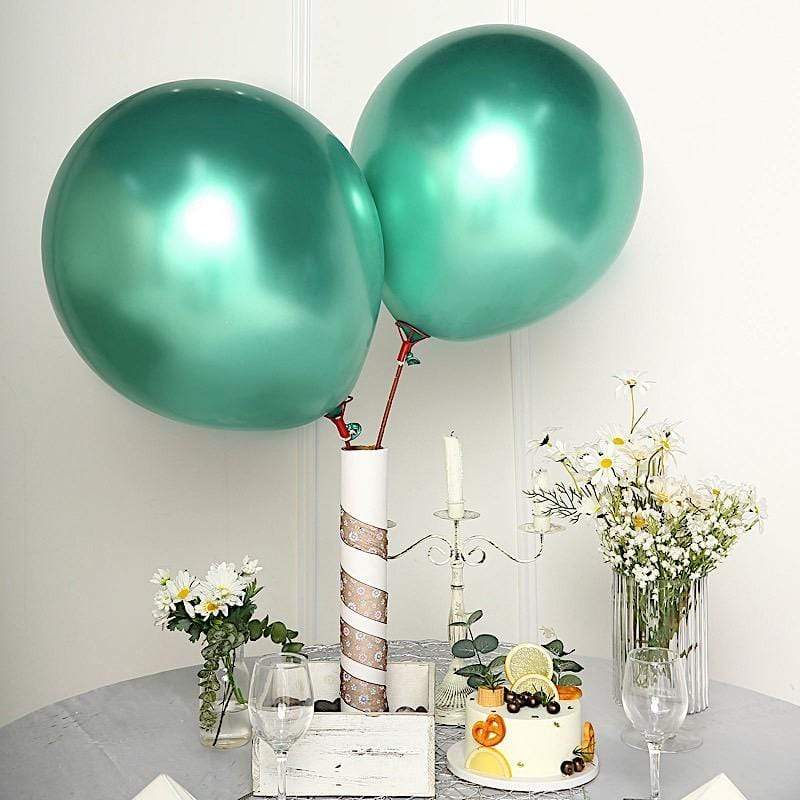 5 pcs 18" Round Metallic Latex Balloon