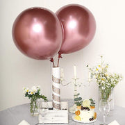 5 pcs 18" Round Metallic Latex Balloon