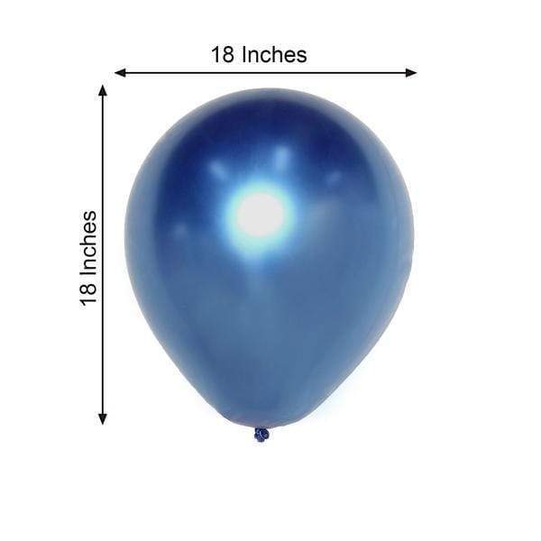 5 pcs 18" Round Metallic Latex Balloon