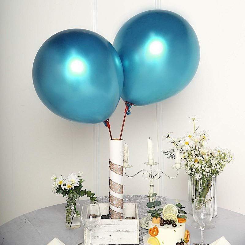 5 pcs 18" Round Metallic Latex Balloon