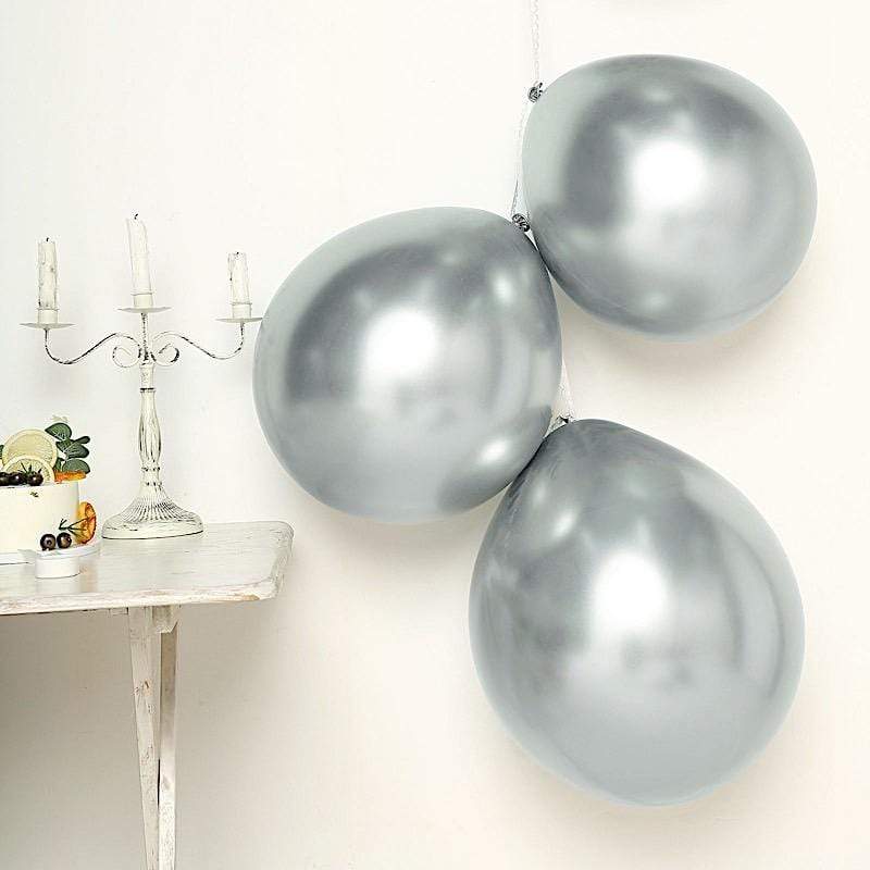 5 pcs 18" Round Metallic Latex Balloon