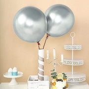 5 pcs 18" Round Metallic Latex Balloon