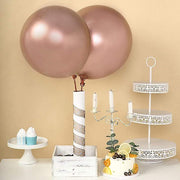 5 pcs 18" Round Metallic Latex Balloon