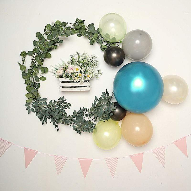 5 pcs 18" Round Metallic Latex Balloon