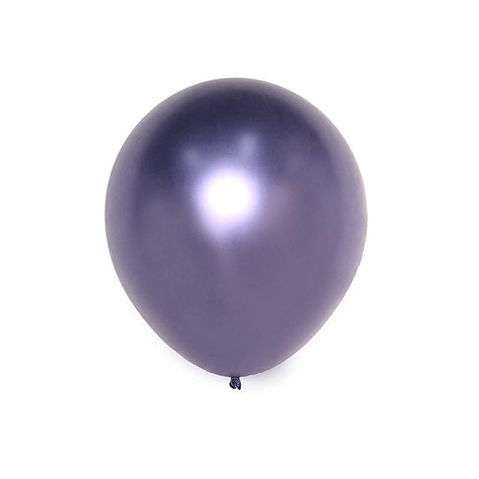 5 pcs 18" Round Metallic Latex Balloon BLOON_MET_18_PURP