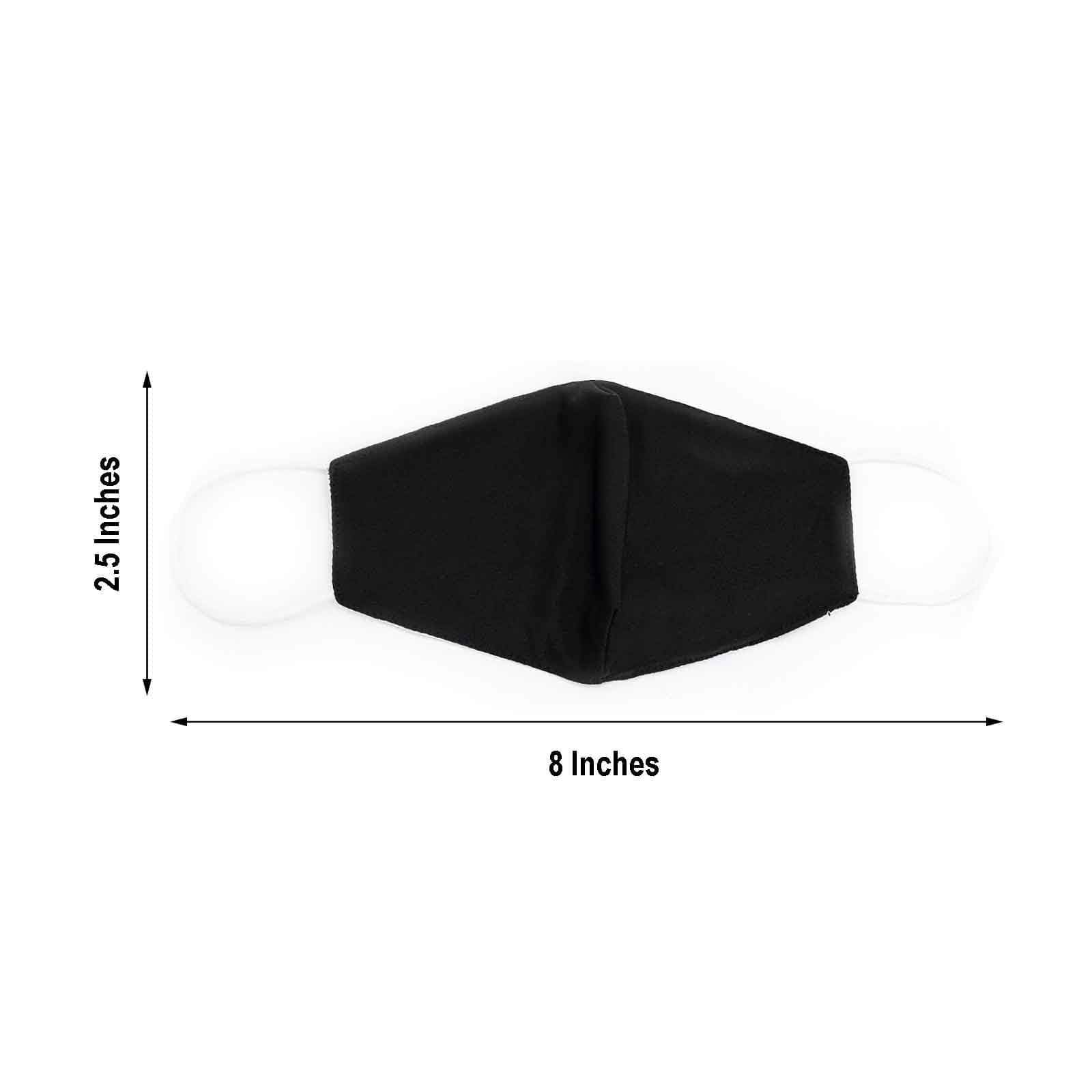 5 pcs 2-Layer Cotton Face Masks Washable Protective Covers
