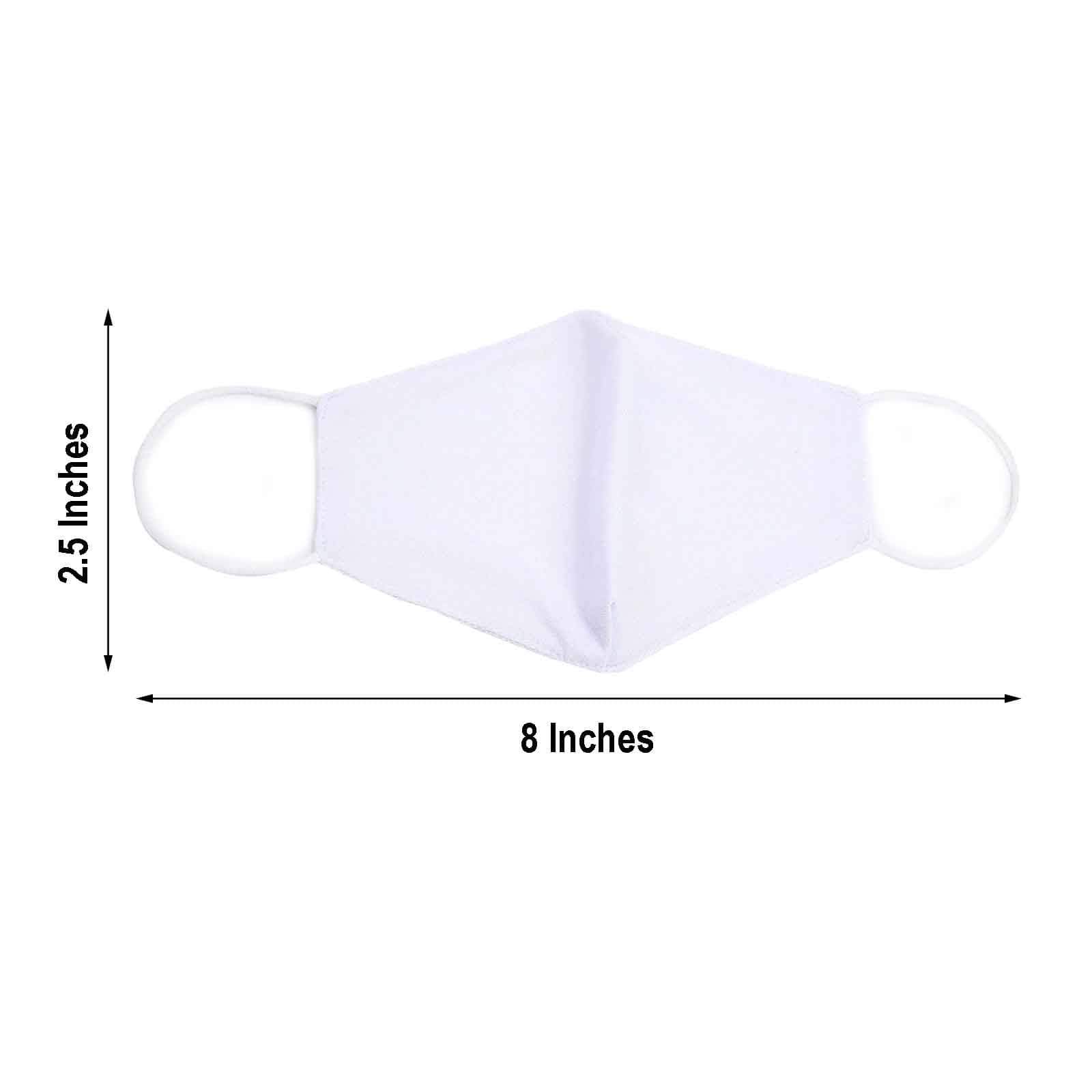 5 pcs 2-Layer Cotton Face Masks Washable Protective Covers