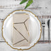 5 pcs 20" x 20" Polyester Dinner Napkins with Metallic Geometric Pattern NAP_FOIL_081_G