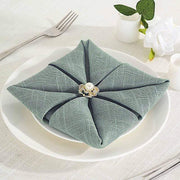 5 pcs 20" x 20" Premium Faux Burlap Polyester Table Napkins