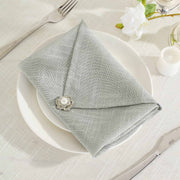 5 pcs 20" x 20" Premium Faux Burlap Polyester Table Napkins