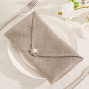 5 pcs 20" x 20" Premium Faux Burlap Polyester Table Napkins