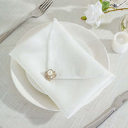 5 pcs 20" x 20" Premium Faux Burlap Polyester Table Napkins