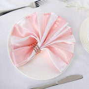 5 pcs 20" x 20" Stripes Satin Table Napkins