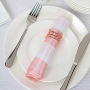 5 pcs 20" x 20" Stripes Satin Table Napkins