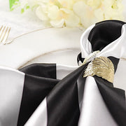 5 pcs 20" x 20" Stripes Satin Table Napkins