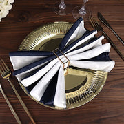 5 pcs 20" x 20" Stripes Satin Table Napkins