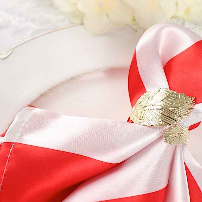 5 pcs 20" x 20" Stripes Satin Table Napkins