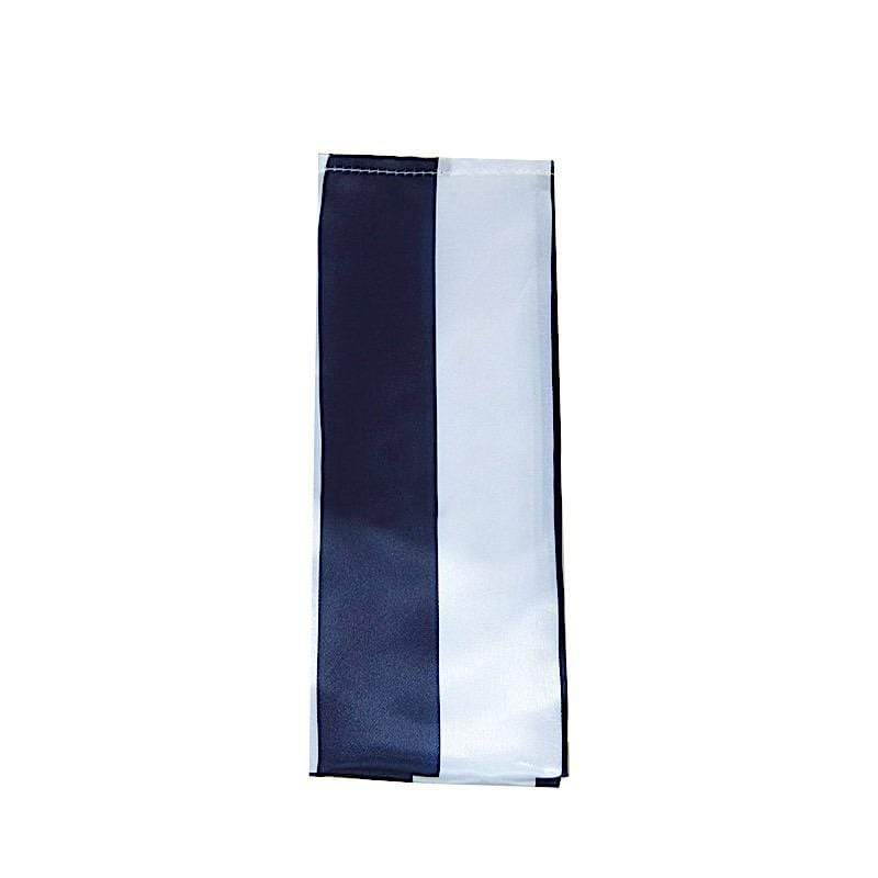 5 pcs 20" x 20" Stripes Satin Table Napkins NAP_15_NAVY