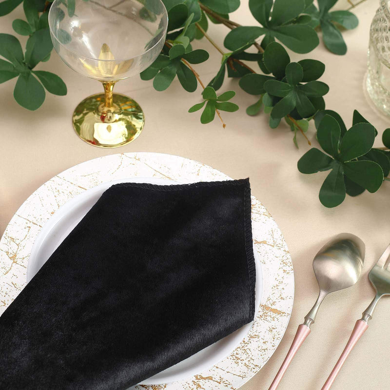 5 pcs 20"x20" Premium Velvet Napkins