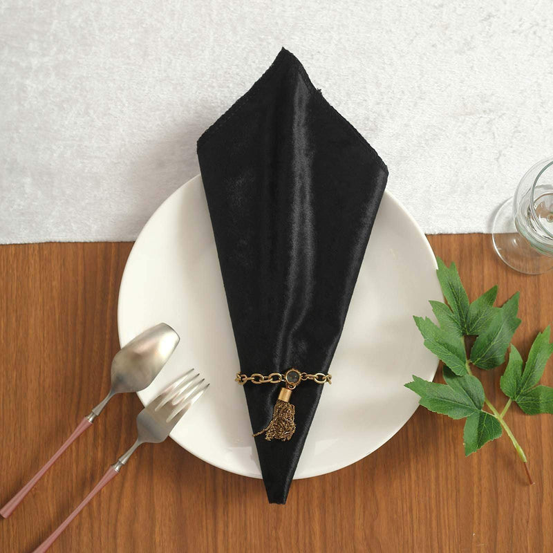 5 pcs 20"x20" Premium Velvet Napkins