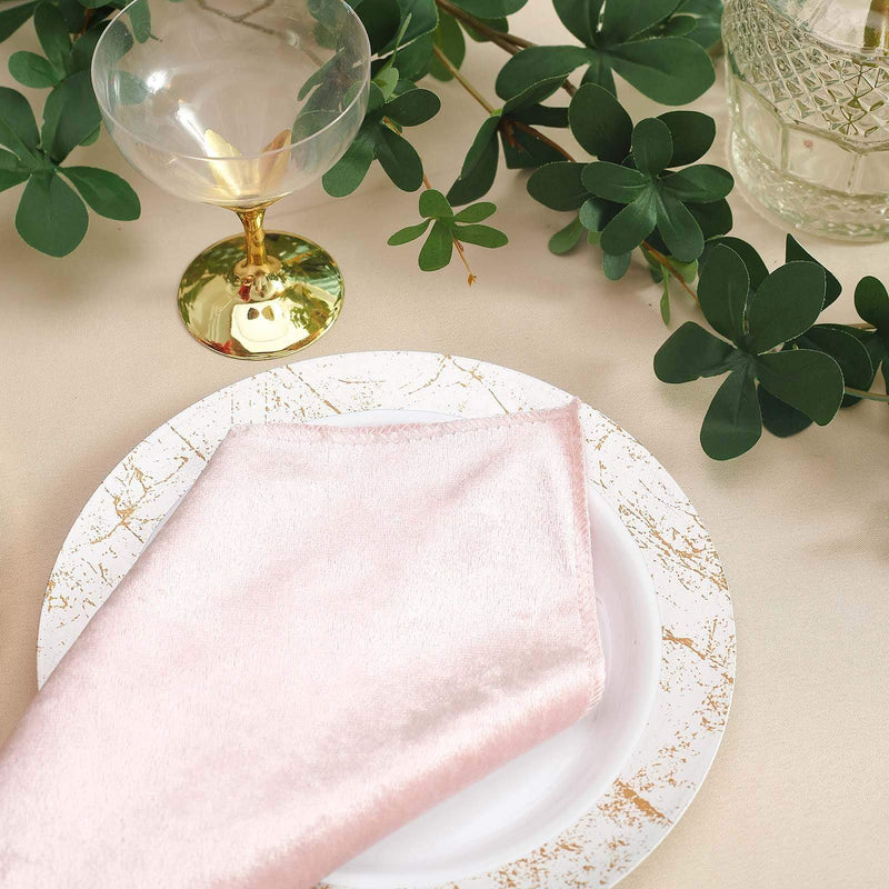 5 pcs 20"x20" Premium Velvet Napkins