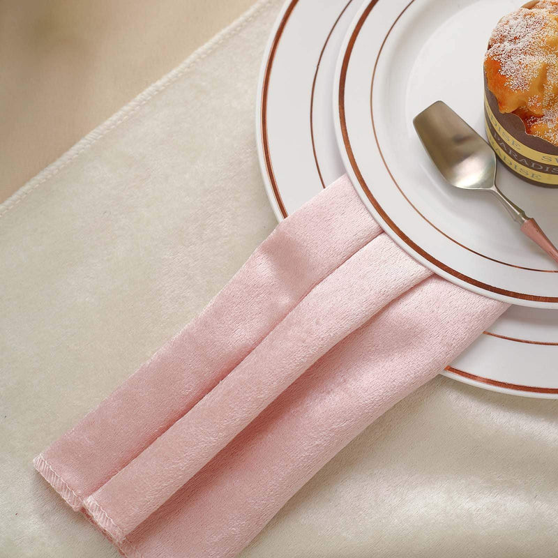 5 pcs 20"x20" Premium Velvet Napkins