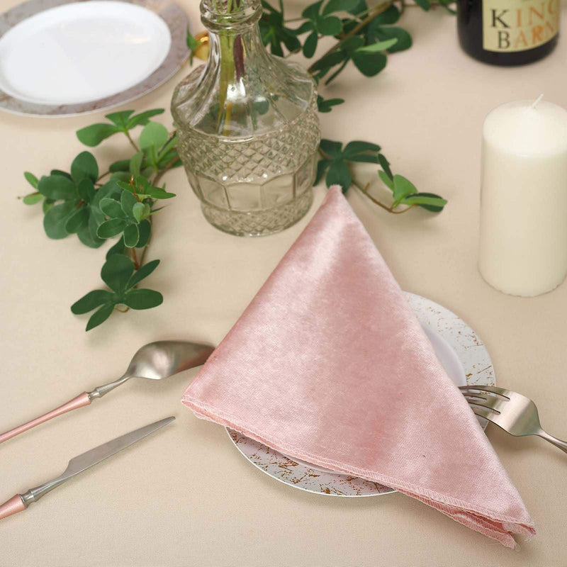 5 pcs 20"x20" Premium Velvet Napkins