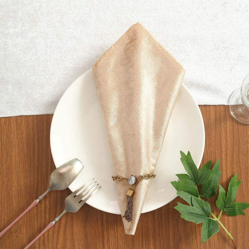 5 pcs 20"x20" Premium Velvet Napkins