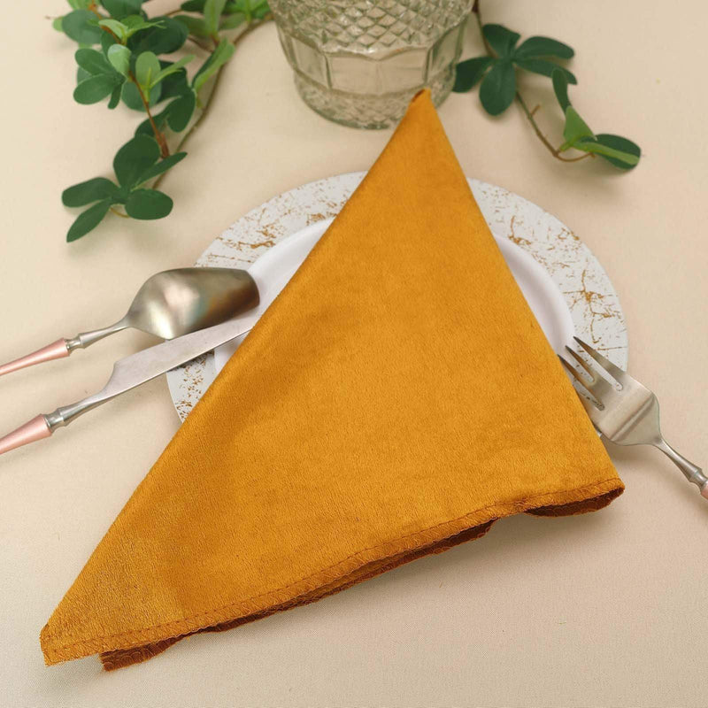 5 pcs 20"x20" Premium Velvet Napkins