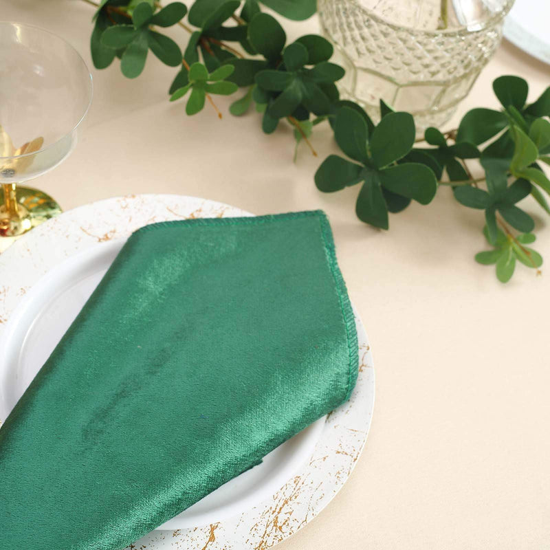 5 pcs 20"x20" Premium Velvet Napkins