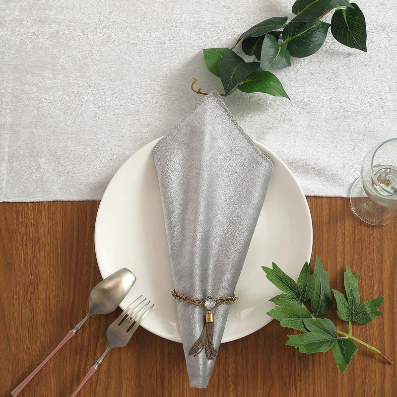 5 pcs 20"x20" Premium Velvet Napkins
